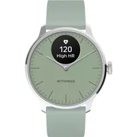 Withings ScanWatch Light 37 mm light green Fluorelastomer-Armband hellgrün/silber