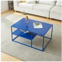 [en.casa] Couchtisch Solund 90x60x45 cm Dunkelblau