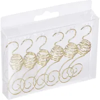 Inges Glas Christbaumkugel-Aufhänger Spirale mit Perle 7 cm 6