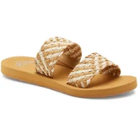 Roxy Damen Porto Slide Ii Sandale, Natural, 36 EU