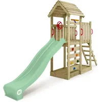 Wickey Spielturm JoyFlyer mit Rutsche, Kletterturm mit Sandkasten, Leiter
