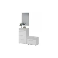 MID.YOU Garderoben-Set 115x190x37 weiß