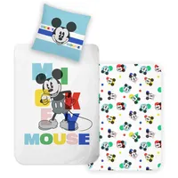 Disney Home Mickey Kinder Wendebettwäsche Set 135x200 - Kopfkissenbezug