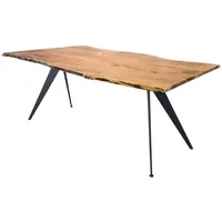 Main Möbel Esstisch 160x90cm "Nagpur" Akazie & Eisen schwarz