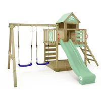 Wickey Spielturm Smart Cave mit Schaukel & Rutsche, pastellgrün