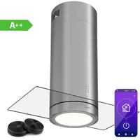 Klarstein Inselhaube 90 cm Silber