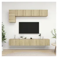 VidaXL 5-tlg. TV-Schrank-Set Sonoma-Eiche Holzwerkstoff