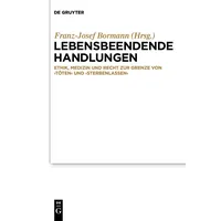 De Gruyter Lebensbeendende Handlungen: Sachbücher