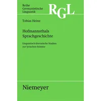 De Gruyter Hofmannsthals Sprachgeschichte