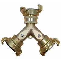 Boni-shop Y Verteiler Messing mit Absperrhahn Universal