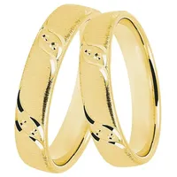 DOOSTI Trauring DOOSTI "Schmuck Geschenk Silber 925 Trauring Ehering