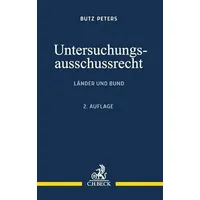 C.H. Beck Verlag Untersuchungsausschussrecht