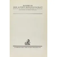 C.H. Beck Verlag Handbuch der Altertumswissenschaft, Bd.1/1, Geschichte der