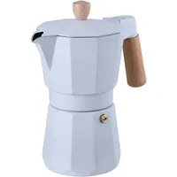 BERGNER NATURALLY - Kaffeemaschine 3 Tassen Aluminium mit Holzgriff