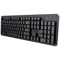 Trust Ody II Silent Wireless Keyboard, schwarz, USB, DE