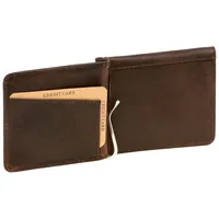 LEAS Dollar- & Money Clip Geldscheinklammer Portemonnaie braun