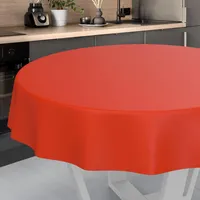 ANRO Wachstuch-Tischdecke Tischdecke abwaschbar Wachstuch Garten-Tischdecke Outdoor Indoor Rund
