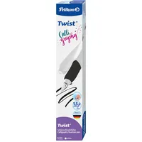 Pelikan Twist Calligraphy Schönschreibfüller, Kalligraphie, 1,5 mm-Feder, weiss