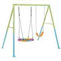 Intex 44125 - Kinderschaukel mit Sitz und Nestschaukel, Stahl,