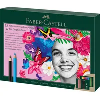 Faber-Castell Polychromos & Pitt Graphite Matt Malset farbsortiert, 40