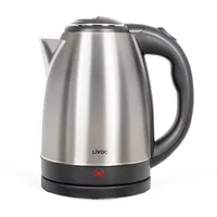 LIVOO DOD207 Edelstahl 1,2L, 1500W, Edelstahl, Überhitzungsschutz, 360° drehbar,
