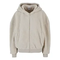 URBAN CLASSICS Zip-Kapuzenpullover in wetsand | Gr.: XL