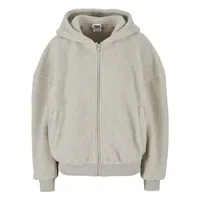 URBAN CLASSICS Oversized Sherpa Reißverschlusspullover Wet Sand 3XL