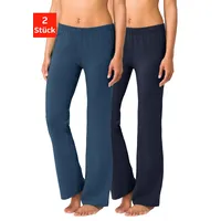 VIVANCE active Jazzpants mit leicht ausgestelltem Bein, Loungewear, blau