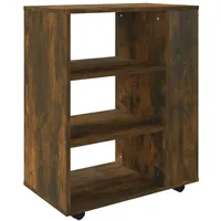 VidaXL Rollschrank Räuchereiche 60x35x75 cm Holzwerkstoff