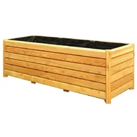 Gartenpirat Großer Pflanzkasten Catania Blumenkübel aus Holz Lärche 120x40x40