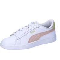 Puma Smash 3.0 L Jr Sneaker, White-Island Pink-Pistachio Green,