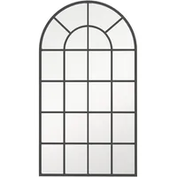 Homcom Wandspiegel Garderobenspiegel 110 x 62cm Flurspiegel mit Metallrahmen