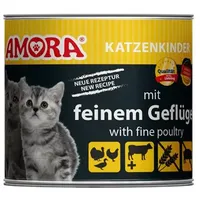 Amora Fleisch pur Kitten mit Geflügel 6 x 200