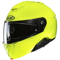 HJC Helmets HJC i91 Solid Fluo Green Klapphelm XXL