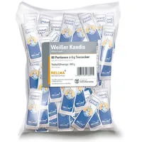 Hellma Weißer Kandis Zuckersticks, 80x 6,0 g