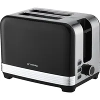 Grossag pegro gmbh grossag Edelstahl-Toaster TA 28.07, Schwarz -