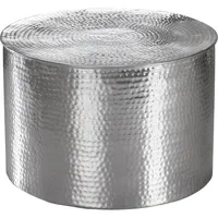 FineBuy Couchtisch Silber Aluminium 61 x 61 x 40,5