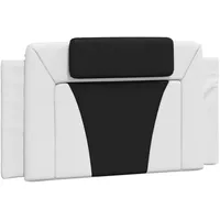 VidaXL Kopfteil-Kissen "Viana" Weiß und Schwarz 100 cm Kunstleder