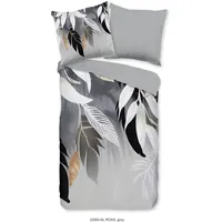 PURE luxury collection Wendebettwäsche »Ross leaves«, Mikrofaser, 135x200, Pflegeleicht,