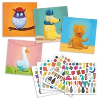 Djeco DJ08932 Sticker 3-6: Stickerbild Tiere