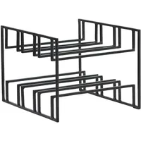 Wohnling Weinregal 29 x 21 x 25 cm Schwarz