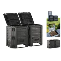 VidaXL Gartenkomposter Schwarz 800 L