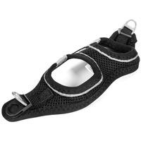 Gloria Trek Star Hundegeschirr 29,4-32,6 cm, 41,4-43 cm, Schwarz