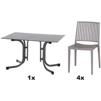 Siena Garden Gartenmöbel Set Lane 5-teilig 120 cm x