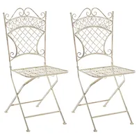 CLP 2er Set Klappstuhl Gartenstuhl Adelar antik-creme
