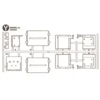 TAMIYA Y-Teile Kotflügel hinten MAN 56325