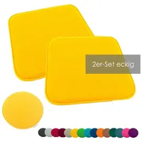 Heimtexland ® 2er Pack Sitzkissen Filz Stuhlkissen Bodenkissen Polster