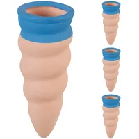 Relaxdays Tonkegel Bewässerung, 4er Set, für 1,5L Flaschen, Gießhilfe