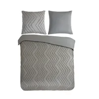 PURE luxury collection Bettwäsche Zigzag, Grau,