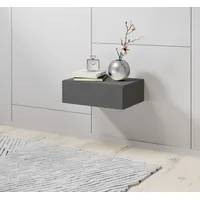 SchlafKONTOR Nachtkommode SCHLAFKONTOR "Tajo", grau (graphit), B:42cm H:14cm T:30cm,